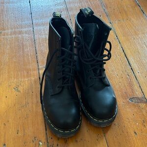 Dr. Martens Black Leather steel toe Boots